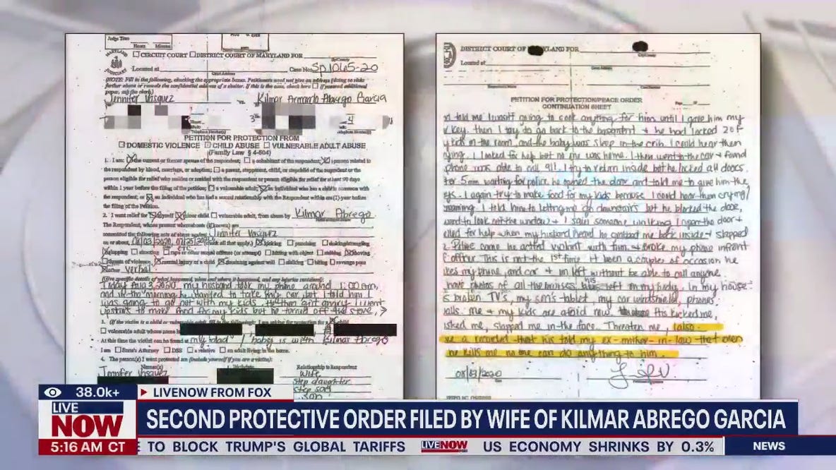 Update: Kilmar Abrego signed two protective orders